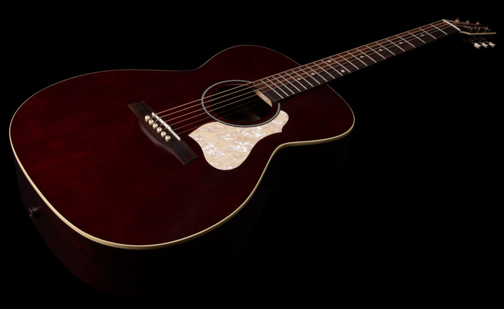 Seagull M6 Ch Eq Ltd Concert Hall Cedre Acajou Rw - Ruby Red Gloss Top - Volksgitaar - Variation 1