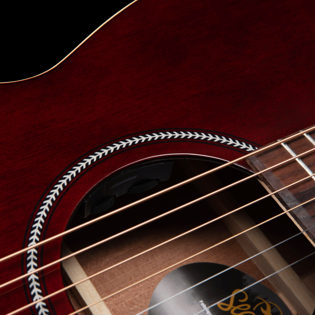 Seagull M6 Ch Eq Ltd Concert Hall Cedre Acajou Rw - Ruby Red Gloss Top - Volksgitaar - Variation 3