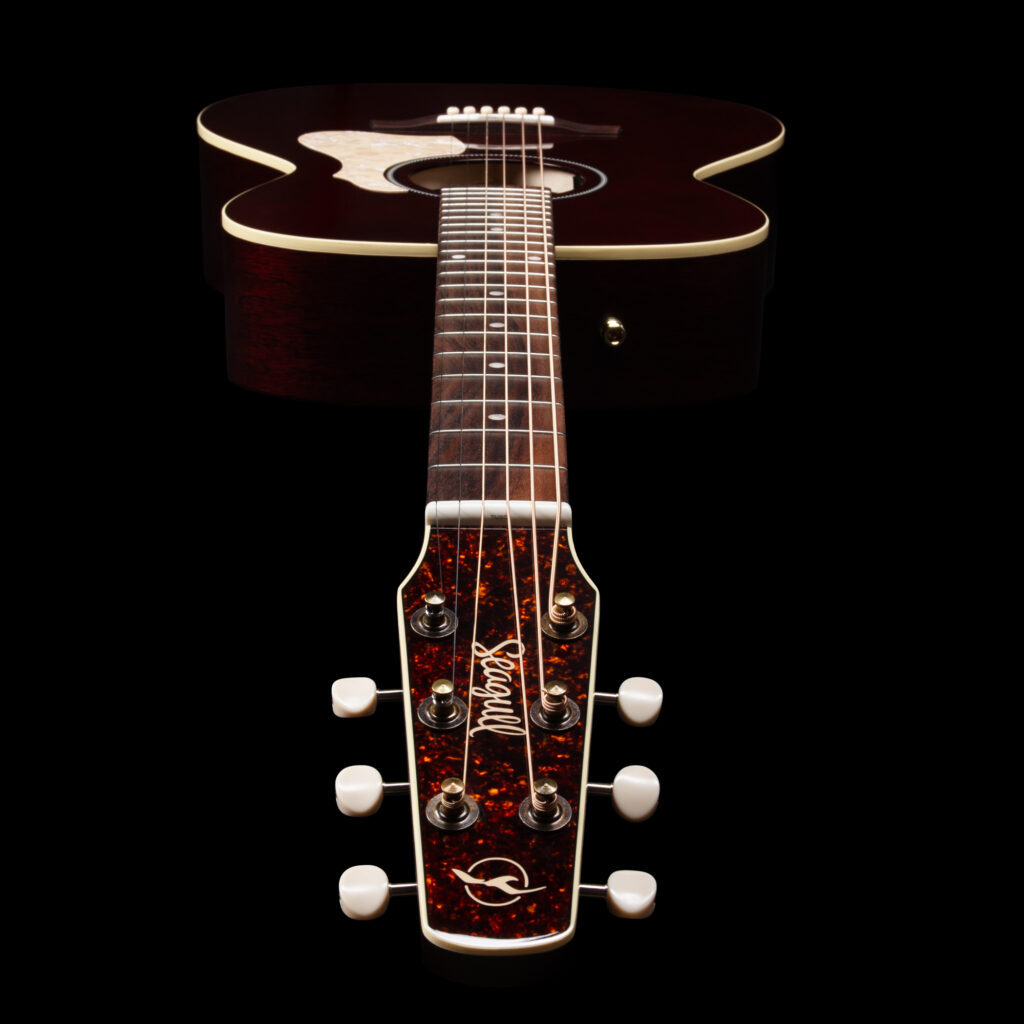 Seagull M6 Ch Eq Ltd Concert Hall Cedre Acajou Rw +housse - Ruby Red Gloss Top - Volksgitaar - Variation 4