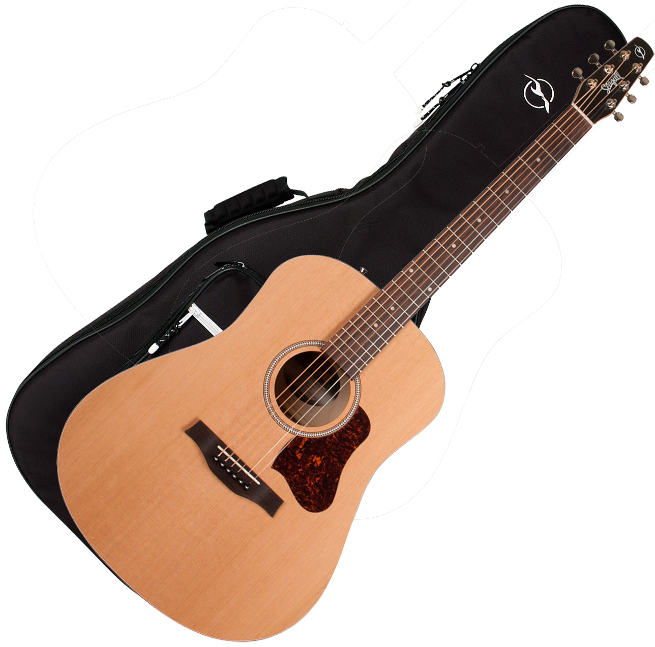 Seagull S6 Original Slim 2018 Dreadnought Cedre Merisier +housse - Natural - Westerngitaar & electro - Variation 6