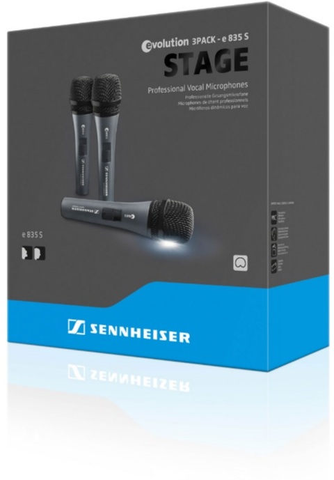 Sennheiser 3-pack E835-s - Microfoon set - Main picture