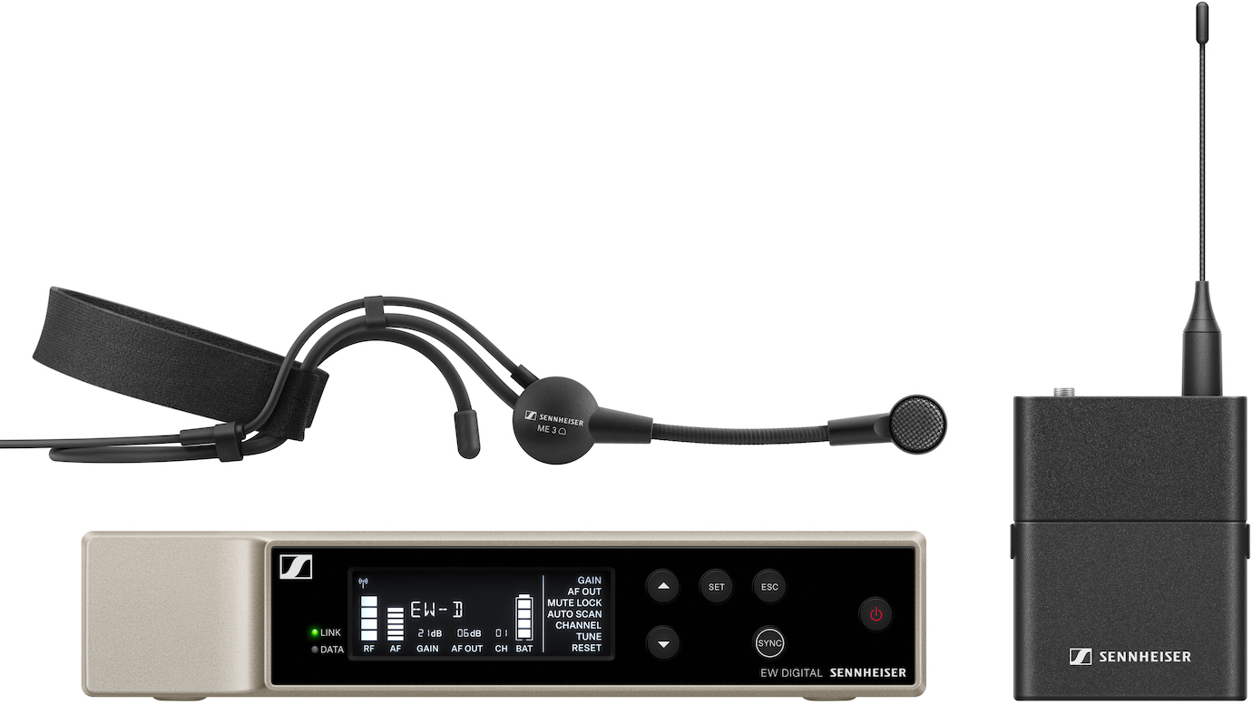 Sennheiser Ew-d Me3 Set (r1-6) - Draadloze hoofdband microfoon - Main picture