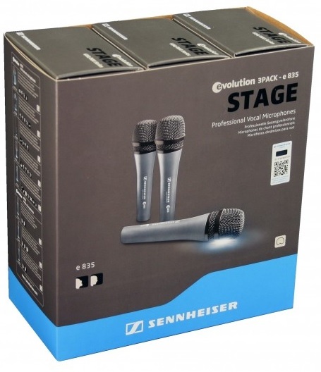 Sennheiser Kit 3 Micros E835 - - Microfoon set - Main picture