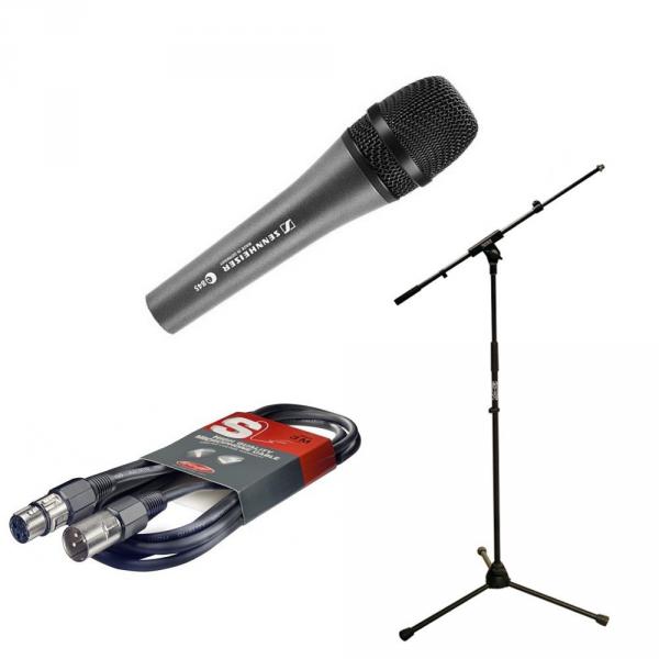 Microfoon set met statief Sennheiser E845+STAND+CASQUE