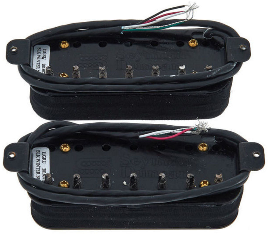 Seymour Duncan Black Winter 7 Stgr Humbucker 2-set 7-cordes Ceramic - Elektrische gitaar pickup - Variation 1