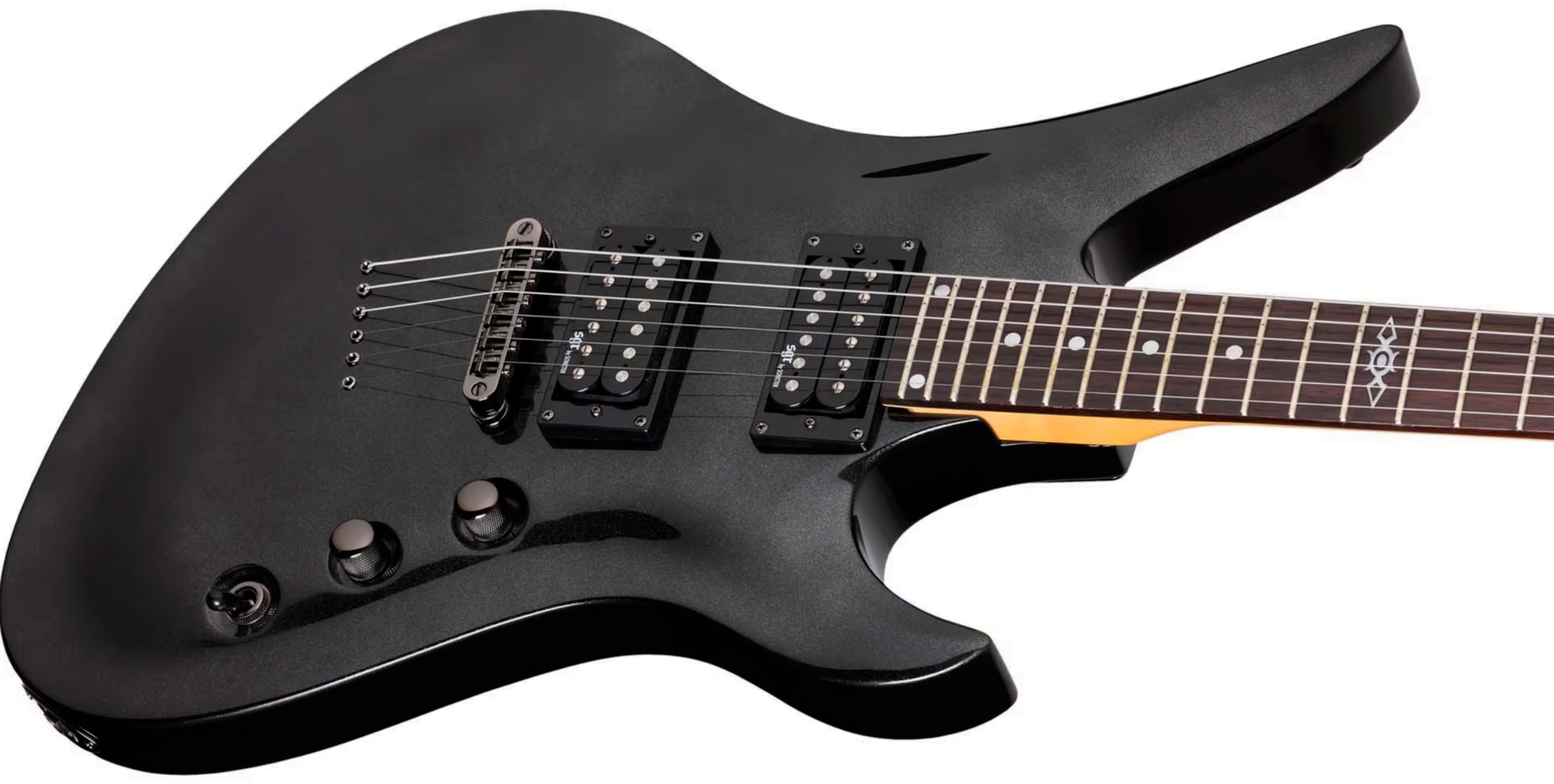 Sgr By Schecter Avenger 2h Ht Rw - Metallic Black - Metal elektrische gitaar - Variation 1