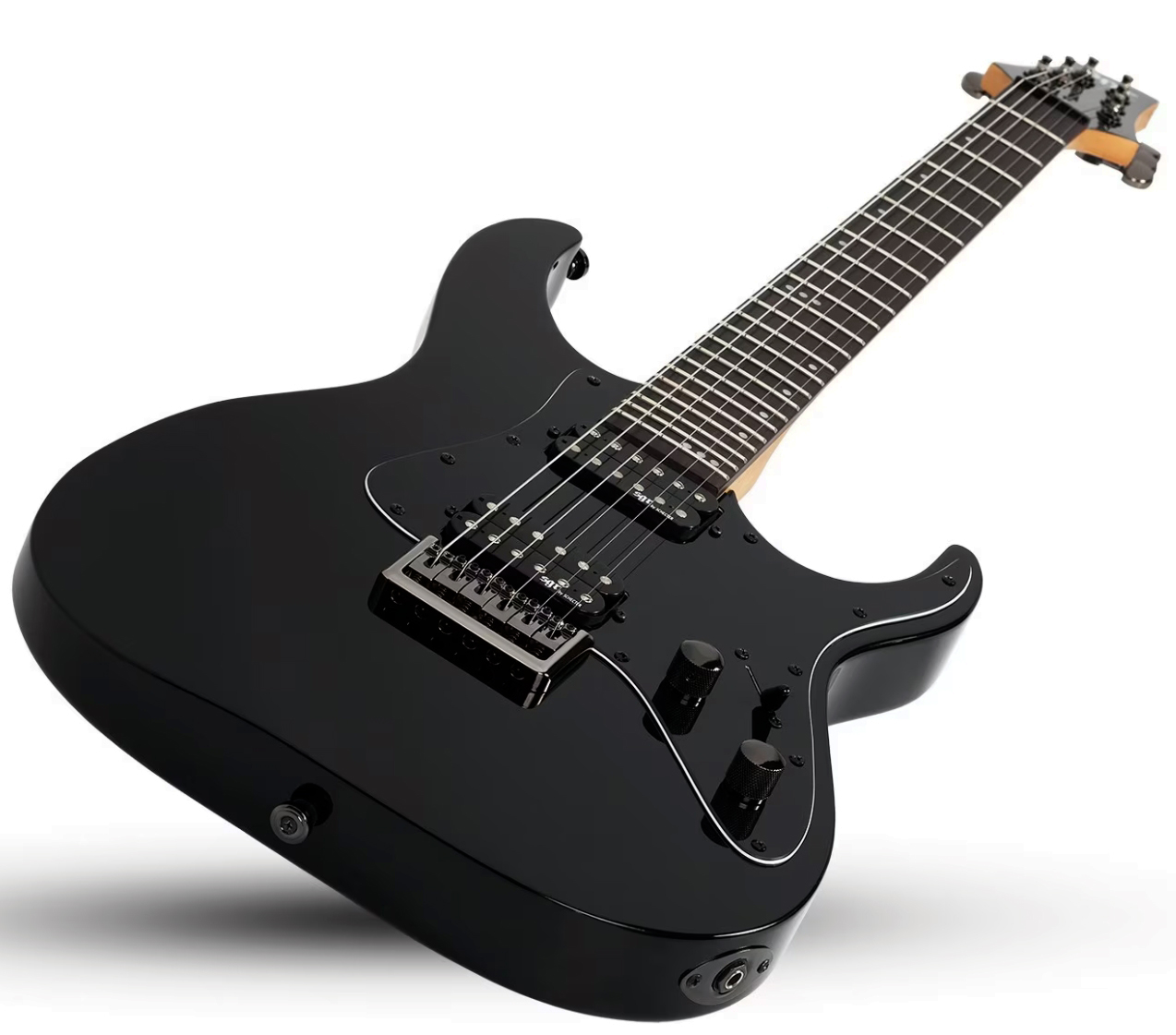 Sgr By Schecter Banshee 6 Sgr 2h Ht Rw - Satin Black - Elektrische gitaar in Strat vorm - Variation 1