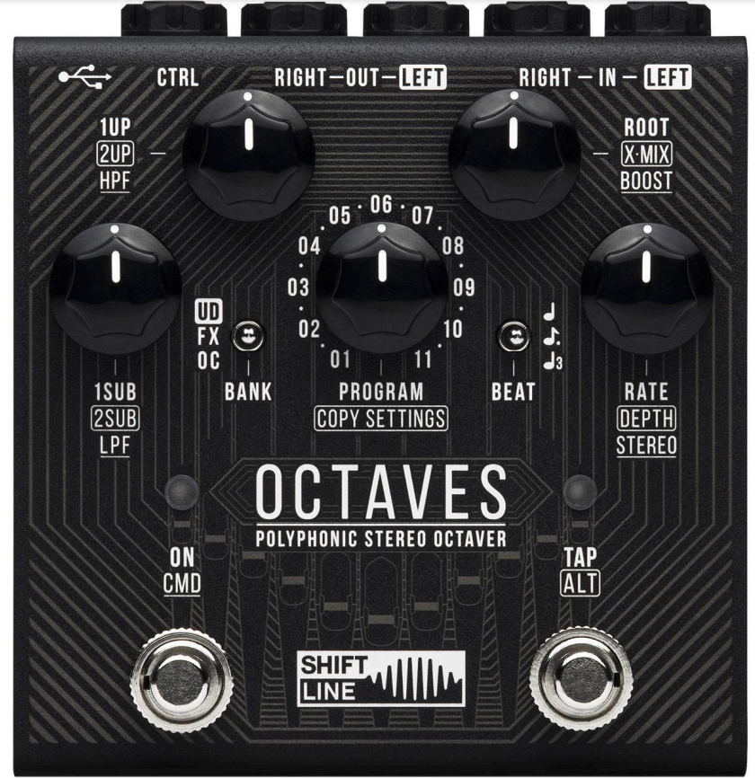 Shift Line Octaves Polyphonic Stereo Octaver - Harmonizer effect pedaal - Main picture