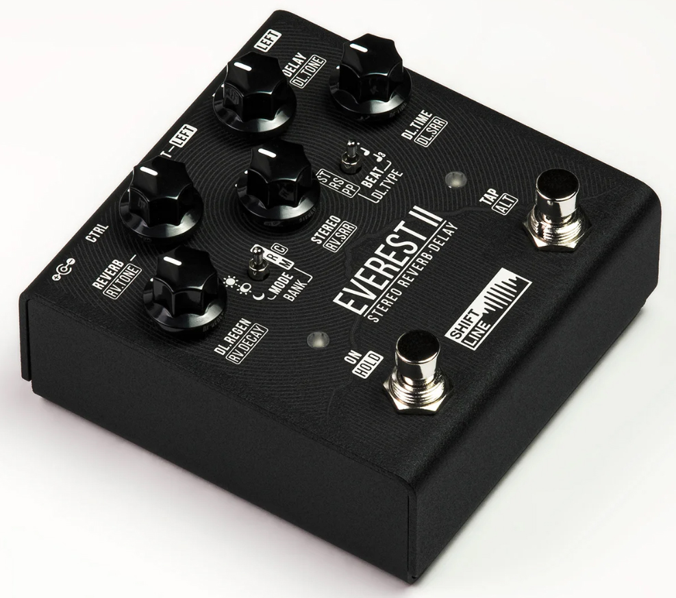 Shift Line Everest Ii Stereo Reverb Delay - Reverb/delay/echo effect pedaal - Variation 1