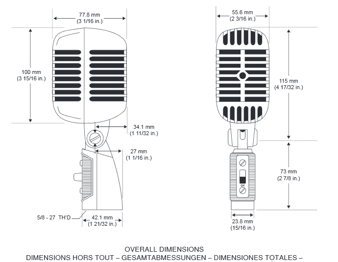 Shure 55sht2 - Zang­mi­cro­foons - Variation 1