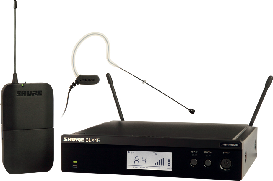 Shure Blx14re Rackable Tour D Oreille Mx153  Bande M17 - Draadloze hoofdband microfoon - Main picture