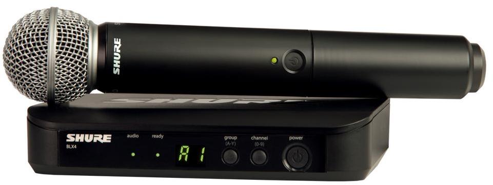 Draadloze handmicrofoon Shure BLX24E-SM58-M17