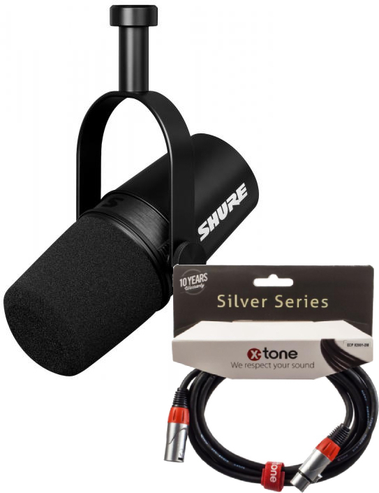 Shure Mv7x + Xlr Xlr 3 M Offert - Microfoon set met statief - Main picture