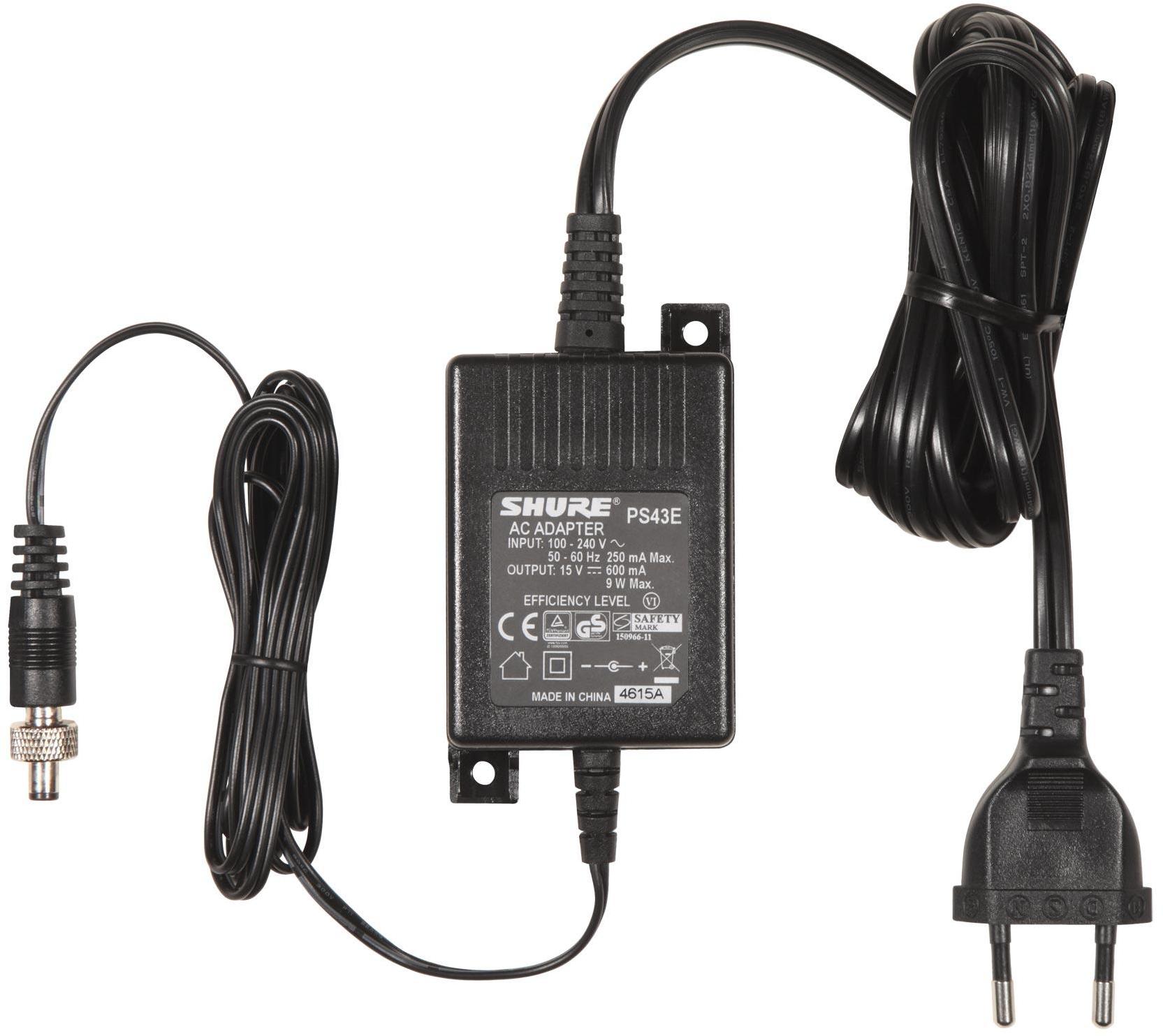 Stroomvoorziening Shure PS43E pour AXT610 / GLXD4 / P9T et ULXD