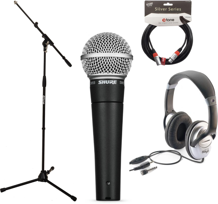 Shure Sm58 Lce Pack Chant - Microfoon set met statief - Main picture