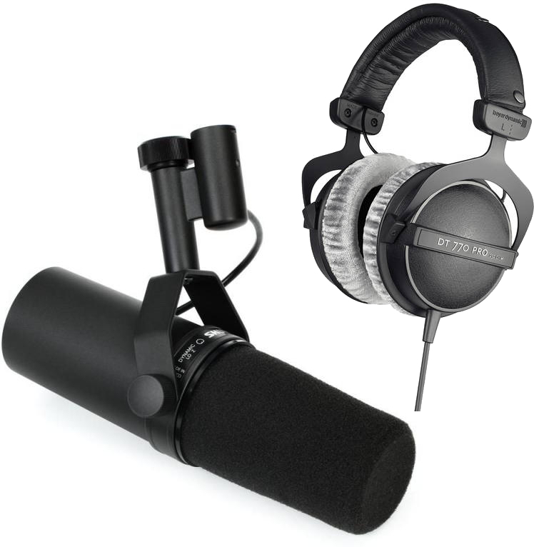 Shure Sm7b  + Dt 770 Pro 80 Ohms - Microfoon set met statief - Main picture