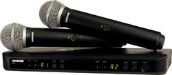 Draadloze handmicrofoon Shure BLX288E-PG58-M17
