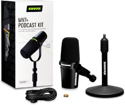 Microfoon set met statief Shure MV7+-K-BNDL