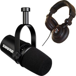 Microfoon set met statief Shure MV7-K + Pro 580 Offert