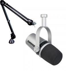 Microfoon set met statief Shure MV7-S + Rode PSA1