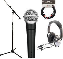 Microfoon set met statief Shure Sm58 LCE pack chant