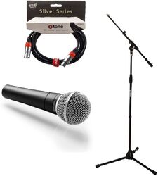 Microfoon set met statief Shure SM58 + Pied perche X-tone  + Câble XLR 3M
