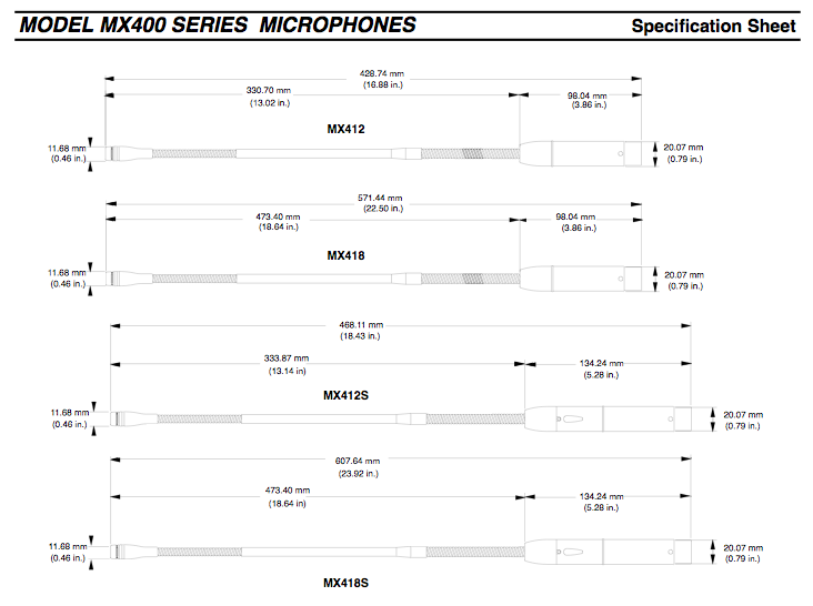 Shure Mx418 N Micro Col De Cygne - - Zwanenhals microfoon - Variation 1