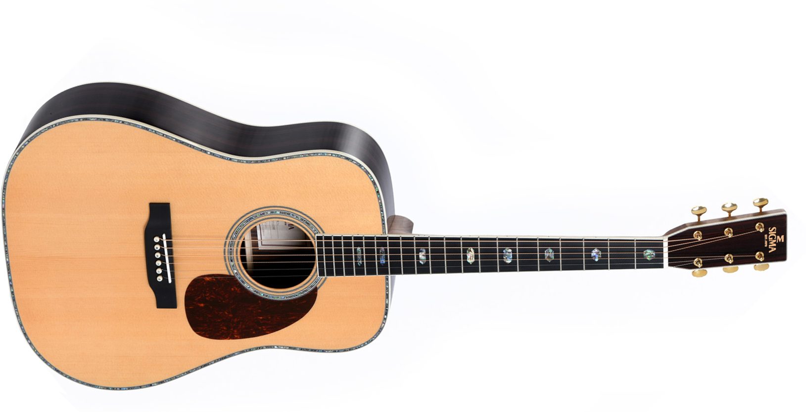 Sigma Dt-41 Standard Dreadnought Epicea Tilia Mic - Natural - Westerngitaar & electro - Main picture