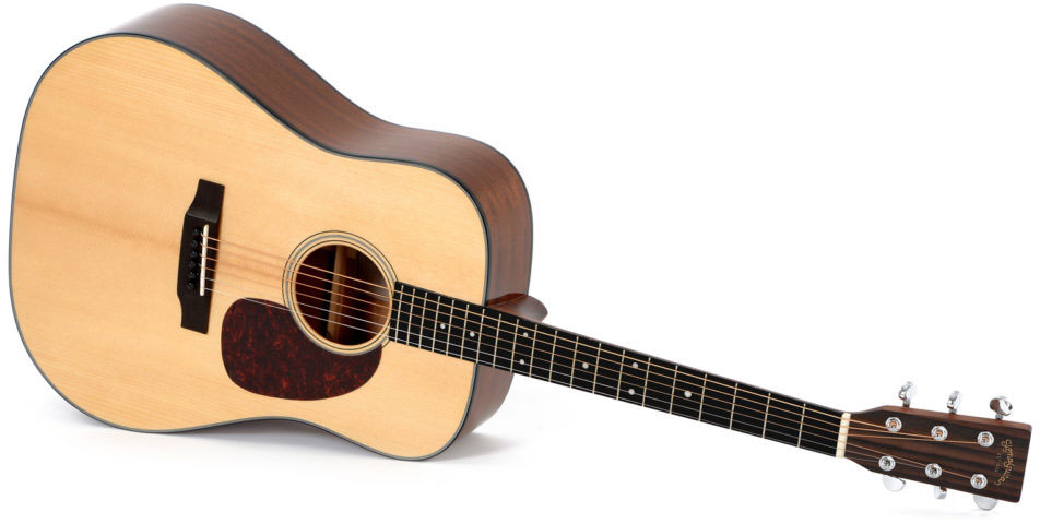 Sigma Dm-18+ Standard Dreadnought Epicea Acajou Mic - Natural - Westerngitaar & electro - Variation 1