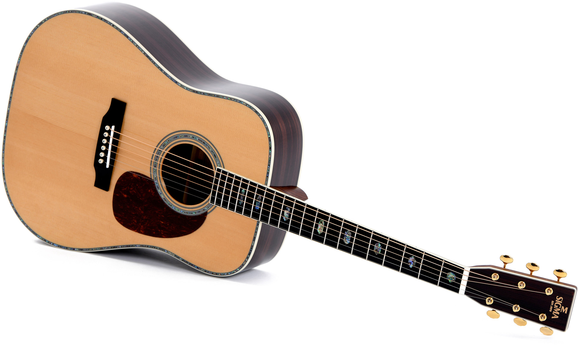 Sigma Dt-41 Standard Dreadnought Epicea Tilia Mic - Natural - Westerngitaar & electro - Variation 2