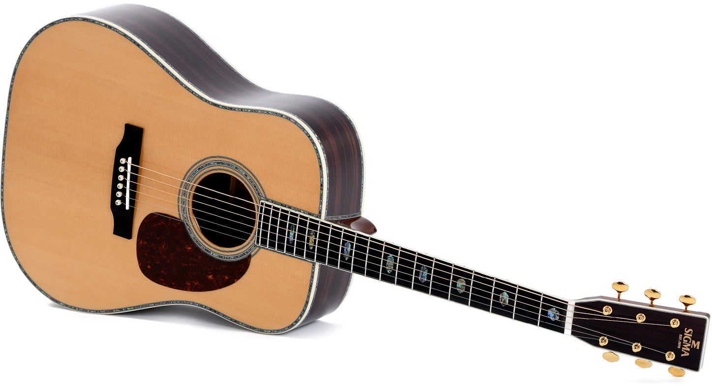 Sigma Dt-45 Standard Dreadnought Epicea Tilia Mic - Natural - Westerngitaar & electro - Variation 2