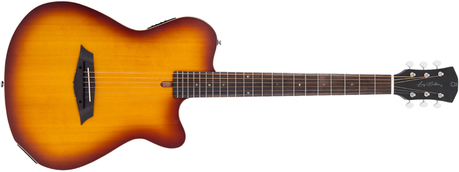 Sire Larry Carlton G5a Solid Acoustic Cw Signature Epicea Acajou Rw - Tobacco Sunburst Satin - Volksgitaar - Main picture