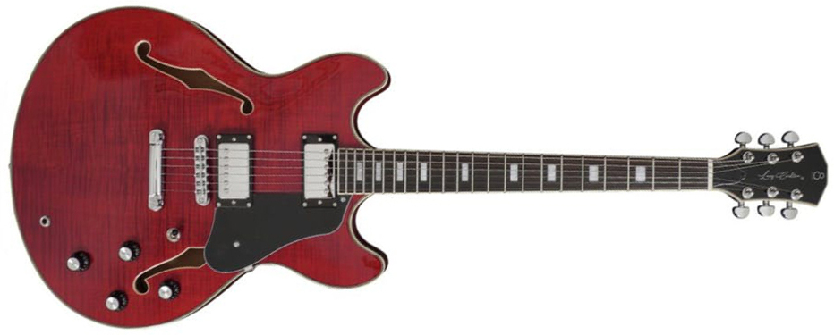 Sire Larry Carlton H7 Signature 2h Ht Eb - See Through Red - Semi hollow elektriche gitaar - Main picture