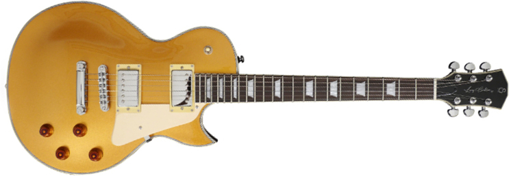 Sire Larry Carlton L7 Signature Ht Hh Eb - Gold Top - Enkel gesneden elektrische gitaar - Main picture