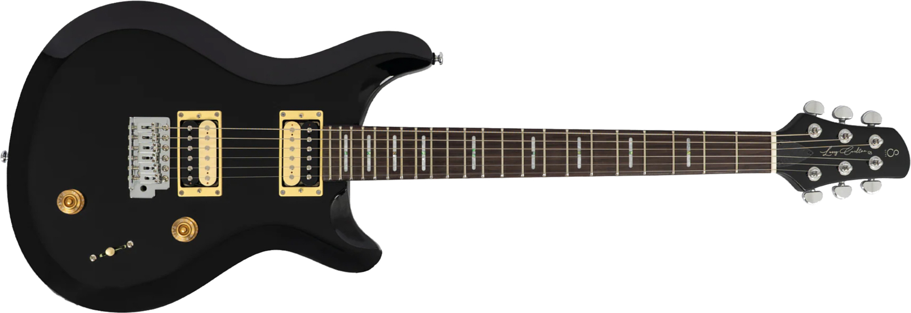 Sire Larry Carlton Q3 2h Trem Rw - Black - Double cut gitaar - Main picture