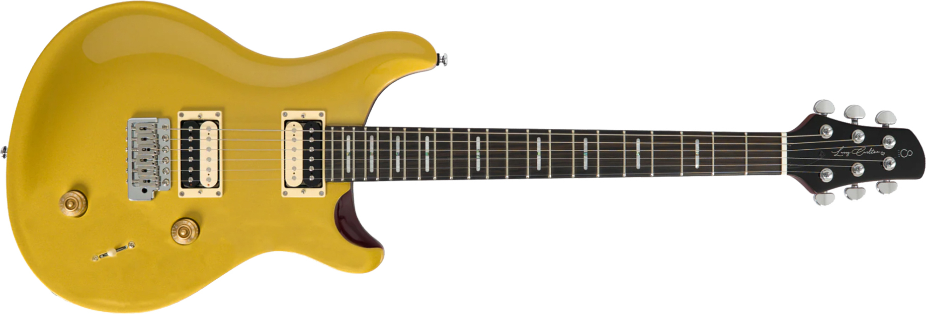 Sire Larry Carlton Q7 2h Trem Eb - Metallic Gold - Double cut gitaar - Main picture