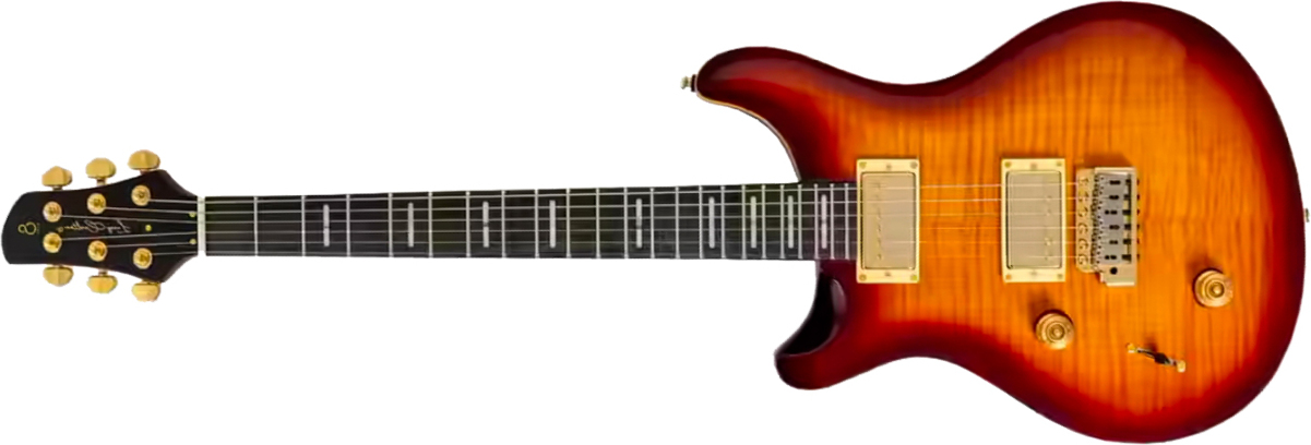 Sire Larry Carlton Q7 Lh Gaucher 2h Trem Eb - Tobacco Sunburst - Double cut gitaar - Main picture