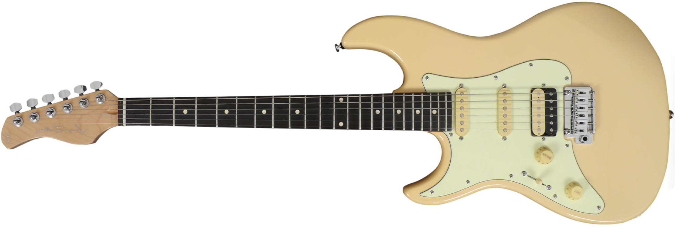 Sire Larry Carlton S3 Lh Signature Gaucher Hss Trem Rw - Vintage White - Linkshandige elektrische gitaar - Main picture