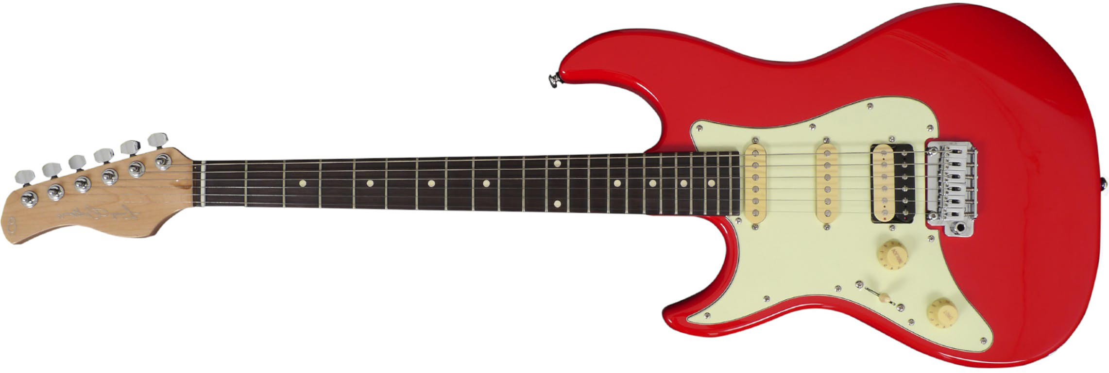 Sire Larry Carlton S3 Lh Signature Gaucher Hss Trem Rw - Dakota Red - Linkshandige elektrische gitaar - Main picture