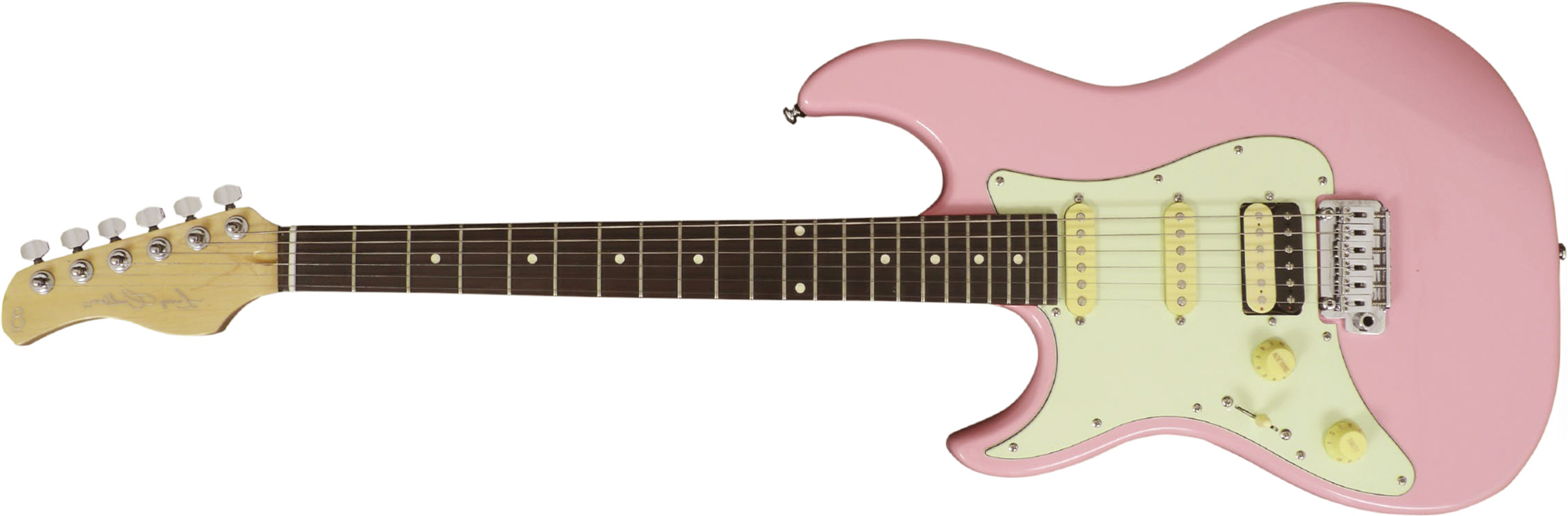 Sire Larry Carlton S3 Lh Signature Gaucher Hss Trem Rw - Pink - Linkshandige elektrische gitaar - Main picture