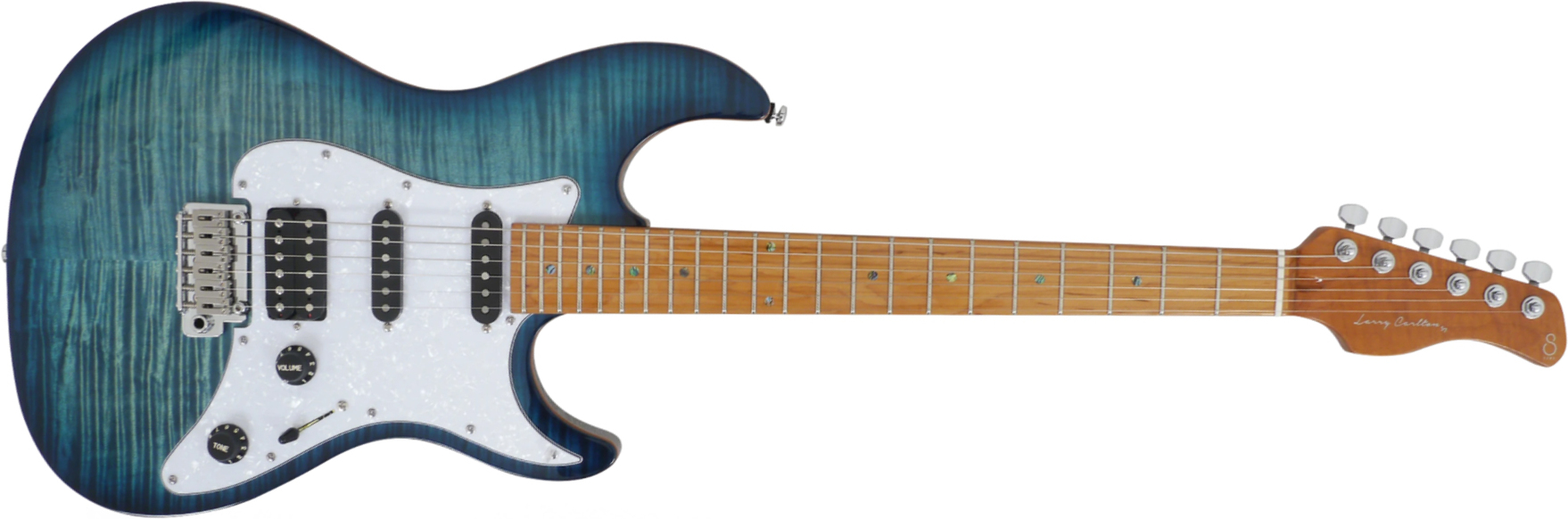 Sire Larry Carlton S7 Fm Signature Hss Trem Mn - Trans Blue - Elektrische gitaar in Str-vorm - Main picture