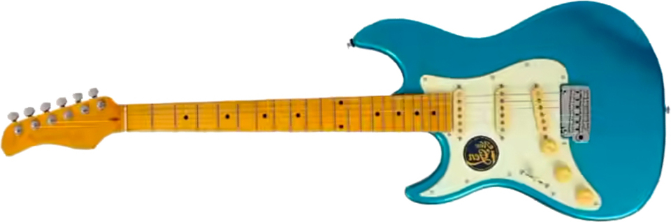 Sire Larry Carlton S7 Lh Gaucher New Gen 3s Trem Mn - Tide Pool - Elektrische gitaar in Strat vorm - Main picture
