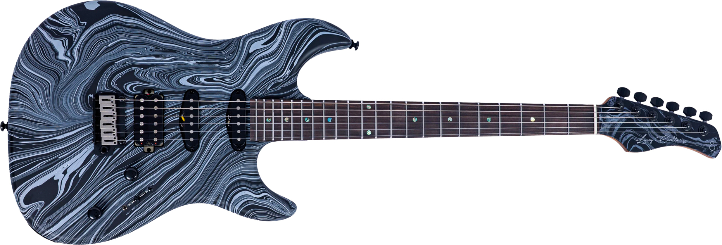 Sire Larry Carlton S7 Sw Hss Trem Rw - Black Swirl - Elektrische gitaar in Strat vorm - Main picture