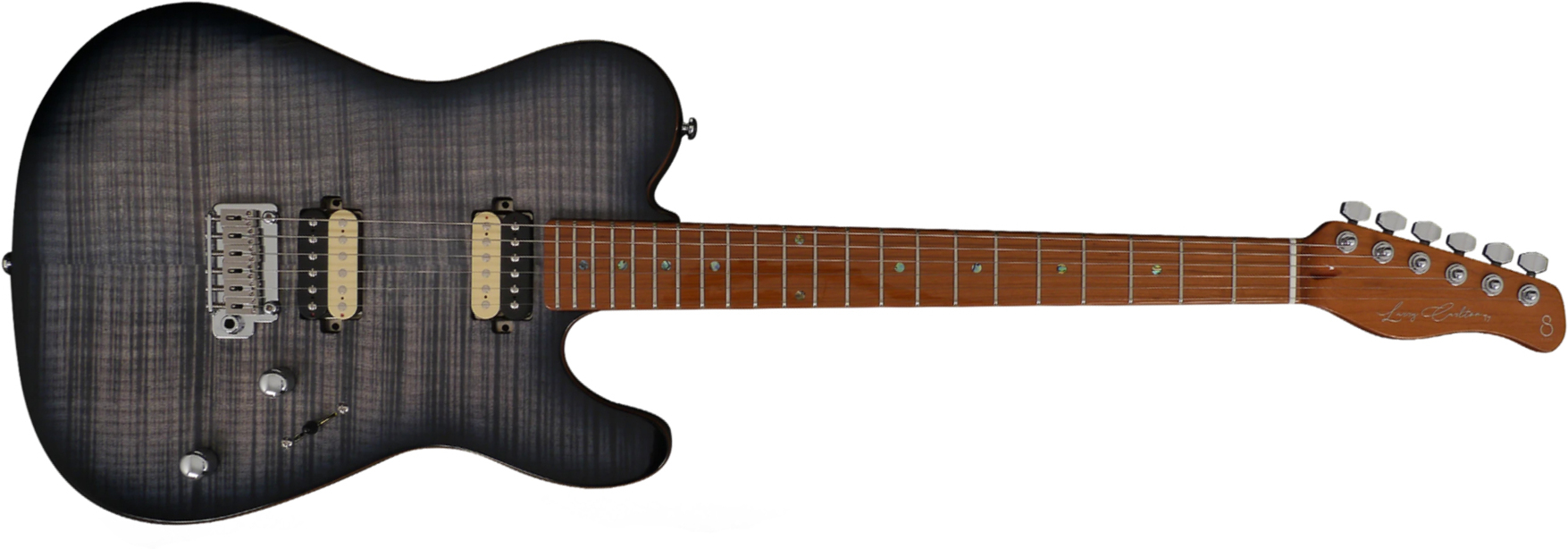 Sire Larry Carlton T7 Fm Hh Trem Mn - Trans Black - Televorm elektrische gitaar - Main picture