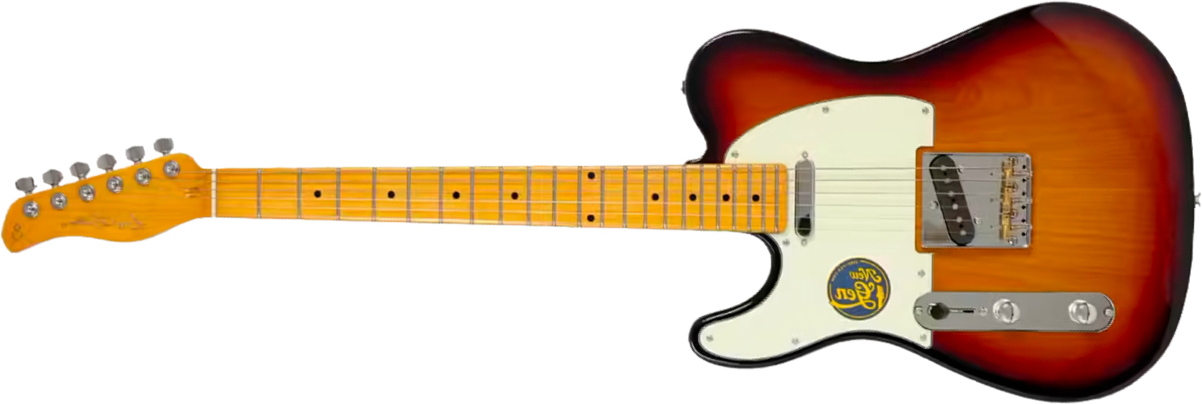 Sire Larry Carlton T7 Lh Gaucher New Gen 2s Ht Mn - 3 Tone Sunburst - Televorm elektrische gitaar - Main picture