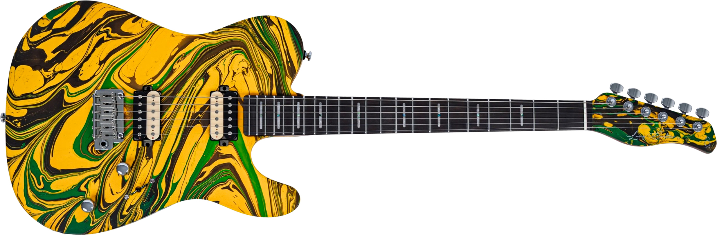 Sire Larry Carlton T7 Sw 2h Trem Rw - Yellow Swirl - Televorm elektrische gitaar - Main picture