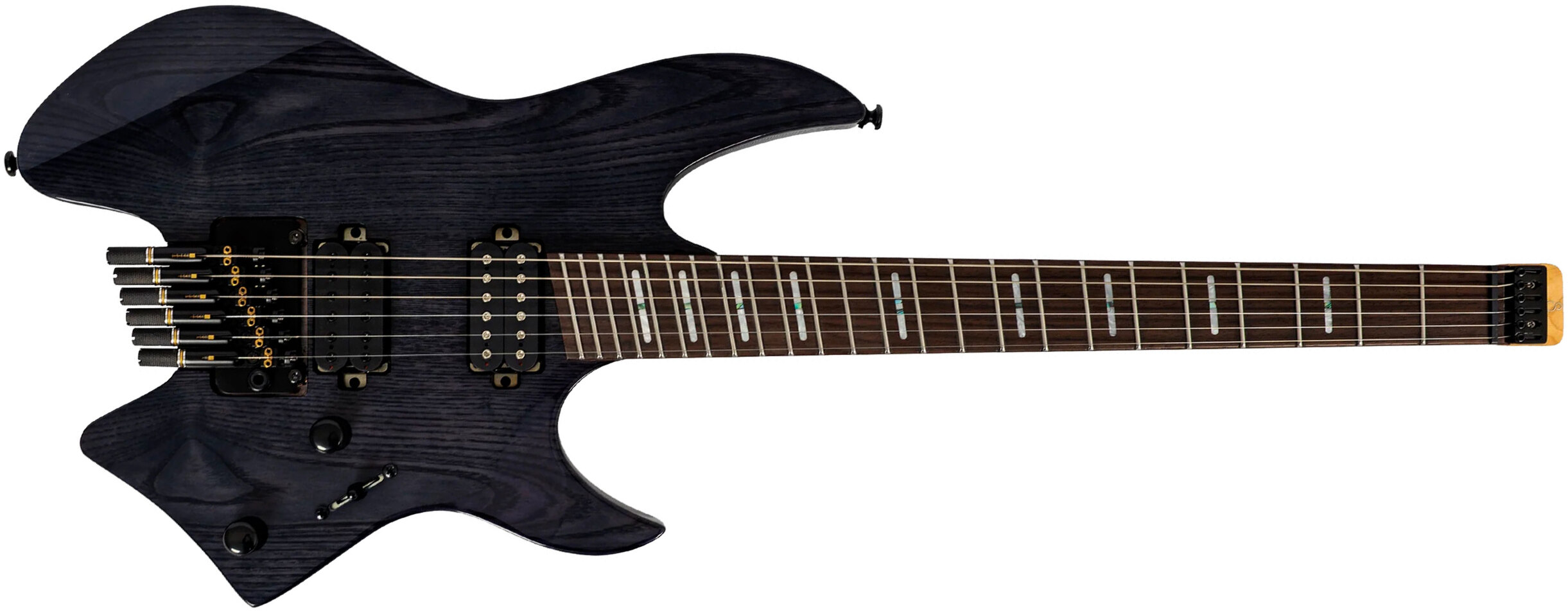 Sire Larry Carlton X6 Headless Multiscale 2h Trem Rw - Transparent Black - Multi-scale gitaar - Main picture