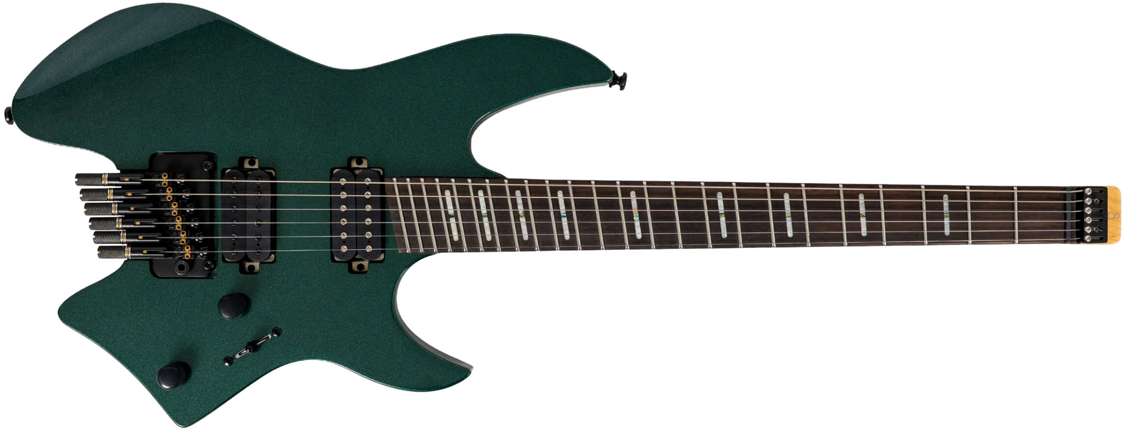 Sire Larry Carlton X6 Headless Multiscale 2h Trem Rw - Metallic Green - Multi-scale gitaar - Main picture