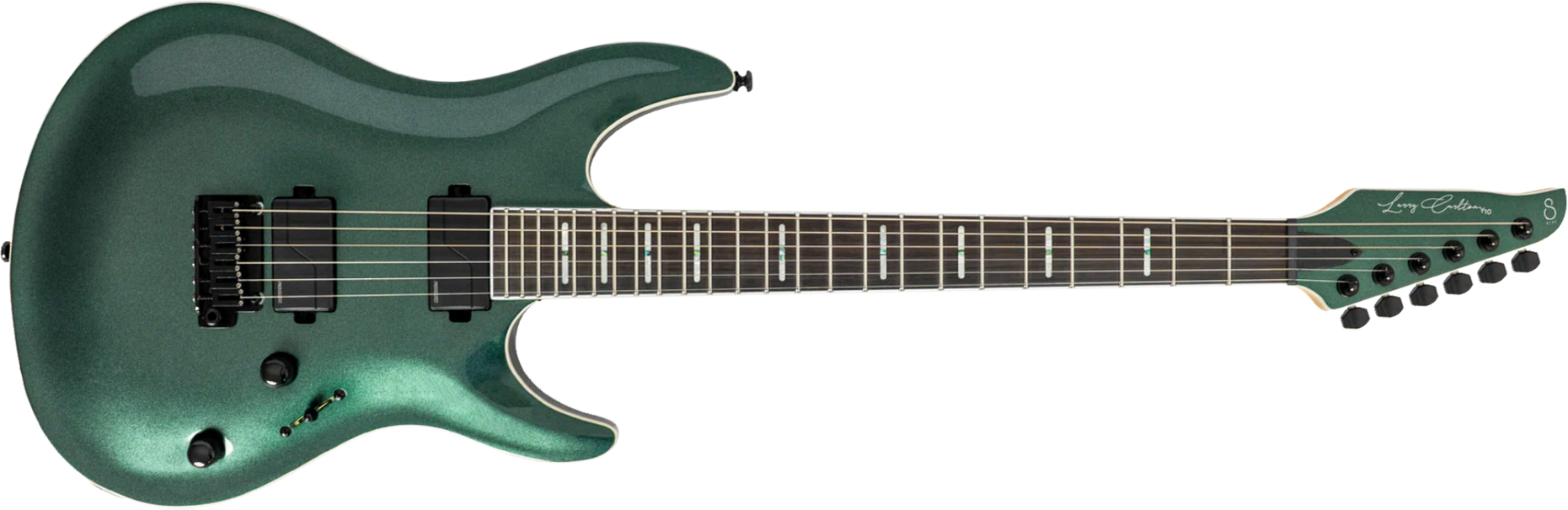 Sire Larry Carlton Y10 2h Fishman Fluence Trem Eb - Metallic Green - Elektrische gitaar in Strat vorm - Main picture