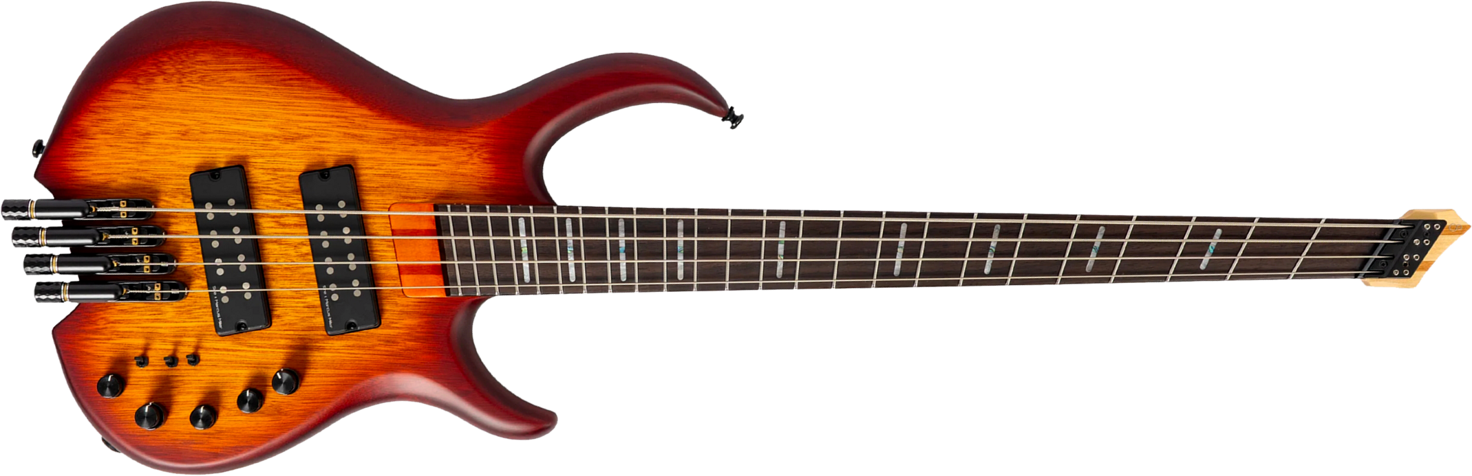 Sire Marcus Miller M6 Headless 4st Multiscale Active Rw - Tobacco Sunburst Satin - Solid body elektrische bas - Main picture